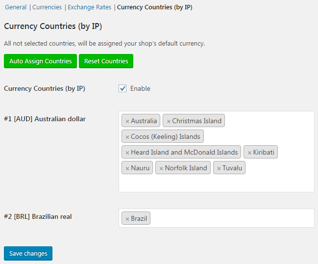 WooCommerce Currency Switcher plugin