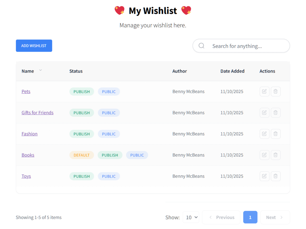 SaveTo Wishlist button customization settings showing placement options and style variations in WordPress admin